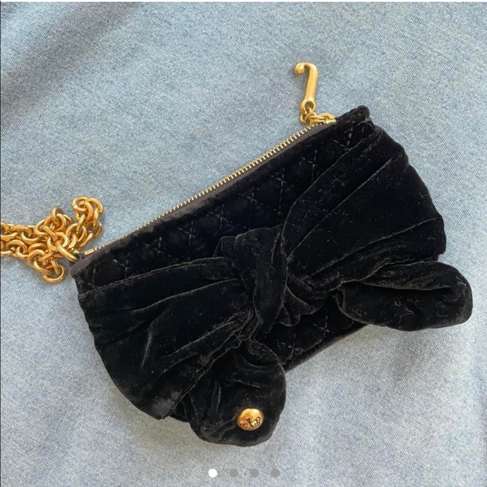Juicy Couture Black Velvet Clutch